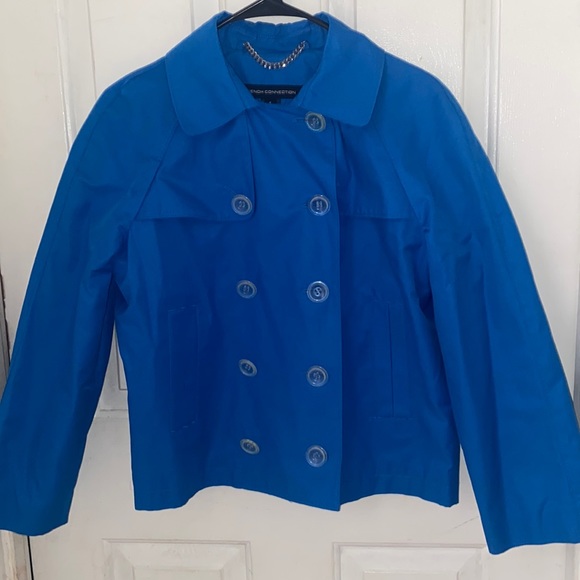 EUC French Connection Waist Length Trench Coat
